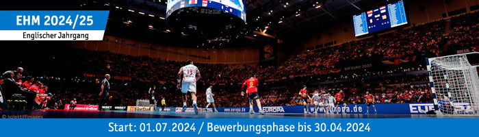 European Handball Manager, Bewerbungsfrist 30.04.2024
