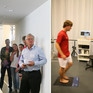 Eröffnung des Instituts für Funktionelle Diagnostik (IFD) im MediaPark Köln Redner vor einer Präsentation