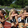 U16-DM am 16. und 17. August im NetCologne Stadion der Deutschen Sporthochschule (Foto: LT DSHS Köln) Jubelnde Frauen-Staffel
