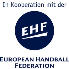 EHF Logo mit Hinweis auf die Kooperation mit der DSHS Köln EHF Logo mit Hinweis auf die Kooperation mit der DSHS Köln