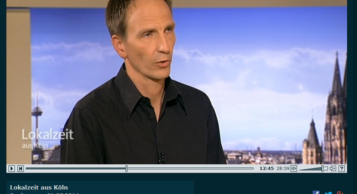 Dr. Thomas Abel im Lokalzeit-Studio