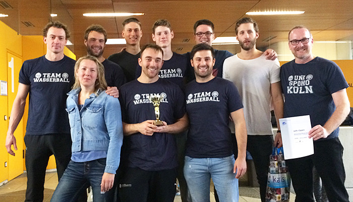 Sieg für die WG Uni/Spoho Köln bei der 3. adh-Open Wasserball 2017 - Deutsche Sporthochschule Köln