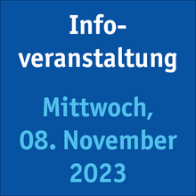 Infoveranstaltung am 8. November 2023