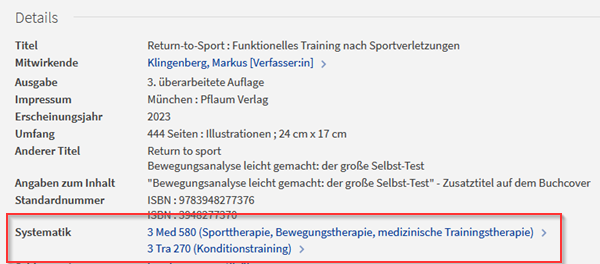 Bildausschnitt Systematik
