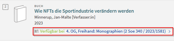 Bildausschnitt Bestand aufrufen