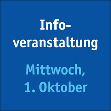 Infoveranstaltung M.A. Tanz am 1. Oktober 2025.