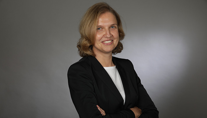 Foto von der Doktorandin Bianca Werdelmann auf einem wissenschaftlichen Kongress.