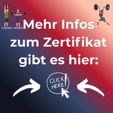 Mehr Infos zum Zertifikat Personal Trainer*in gibt's hier. 