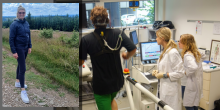 Dr. Diana Jedlicka beim Spiroergometrie-Test.