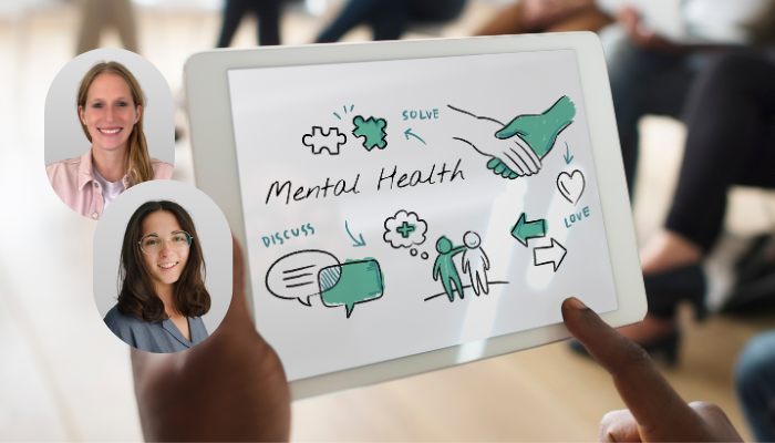 Die Referentinnen der Weiterbildung Mental Coaching - Bascis I und II Hanna de Haan (li.) und Laura Juppen (re.).