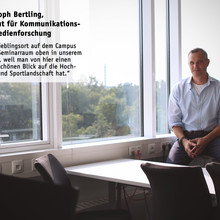 Der Lieblingsort von Mitarbeiter Christoph Bertling ist der Seminarraum im Institutsgebäude 6