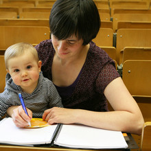 Studying with a child