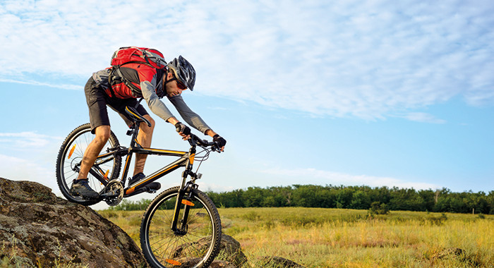 Mountainbiking in der Natur. ©Maksym Protsenko/Fotolia