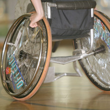 Sport im Rollstuhl.