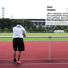 Der Leibslingsort von Student Gero ist die Leichtathleitk-Anlage