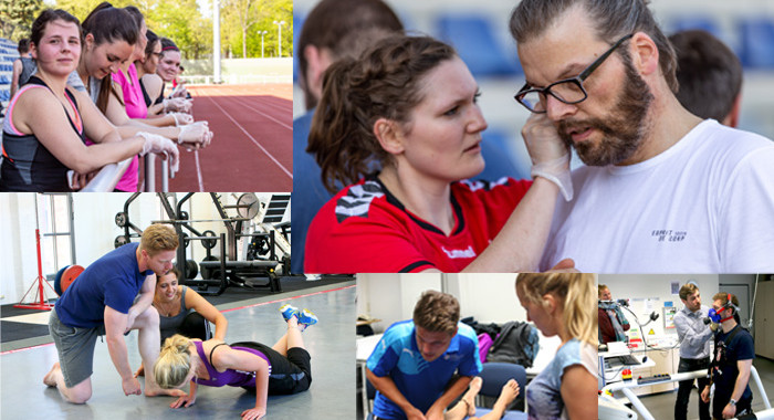 Interessent*innen können sich jetzt zum virtuellen Infotag im Weiterbildungsmaster Sportphysiotherapie anmelden.