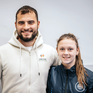 Charleen Pach und Trainer Patrick Magnani