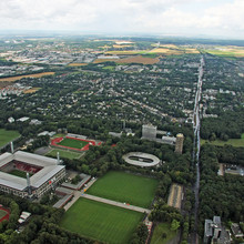Luftaufnahme der Deutschen Sporthochschule