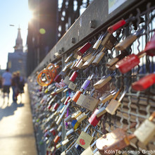 Liebesschlösser auf der Hohenzollernbrücke 