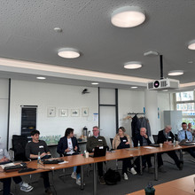 Präsentation im DSHS Senatsaal mit Gästen