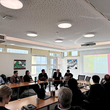 Präsentation im DSHS Senatsaal Präsentation