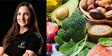 Pinar Erdogan und frisches Gemüse und Obst. Foto:(c)AntonioVlasova/Shutterstock.com