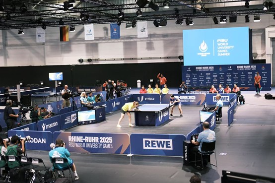 Students from China at the Table Tennis World Championships in Dortmund

