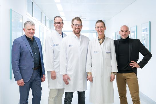 Gruppenbild mit Projektverantwortlichen der Studie
