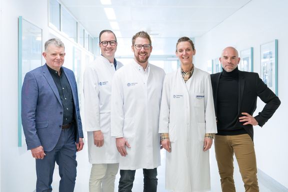 Gruppenbild mit Projektverantwortlichen der Studie
