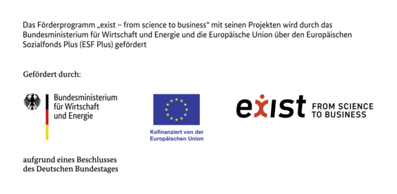 Logoleiste BMWE ESF plus EXIST Förderung
