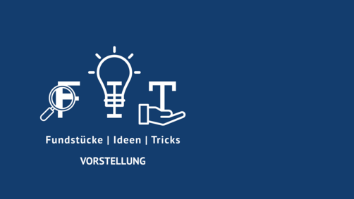 Social-Media-Serie der Schulsportlandschaft "FIT – Fundstücke, Ideen & Tricks" Wortmarke weiß auf blau
