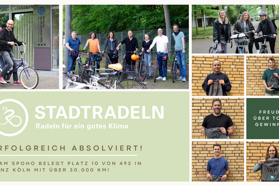 Collage Stadtradeln 2025 Teilnehmer*innen und Gewinner*innen mit Preisen 