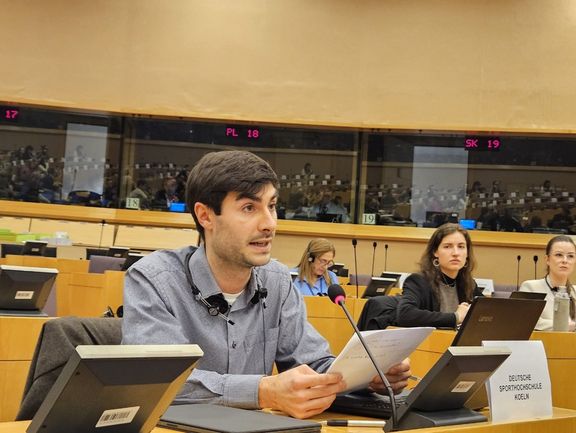 Lorenz Fiege im EU Parlament
