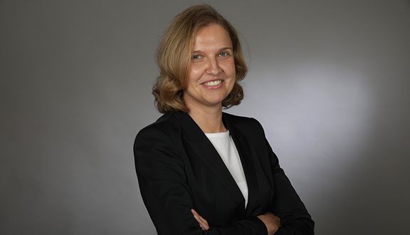 Foto von der Doktorandin Bianca Werdelmann auf einem wissenschaftlichen Kongress.
