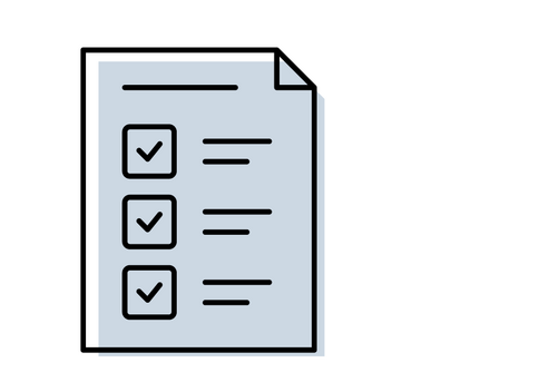 icon einer checkliste
