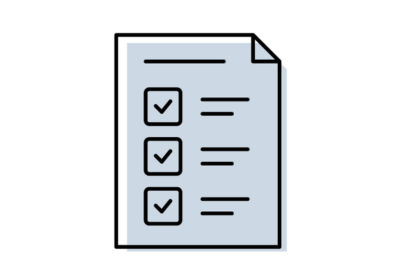 icon einer checkliste
