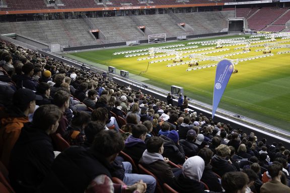 erstibegruessung im fc stadion
