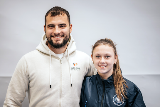 Charleen Pach und Trainer Patrick Magnani 