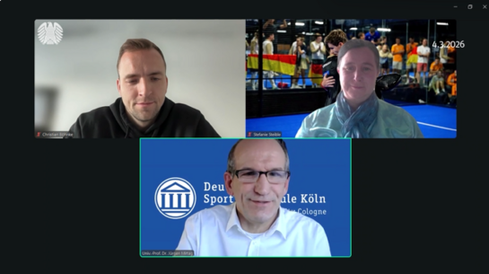 Screenshot der online dazugeschalteten Ausschussteilnehmenden
